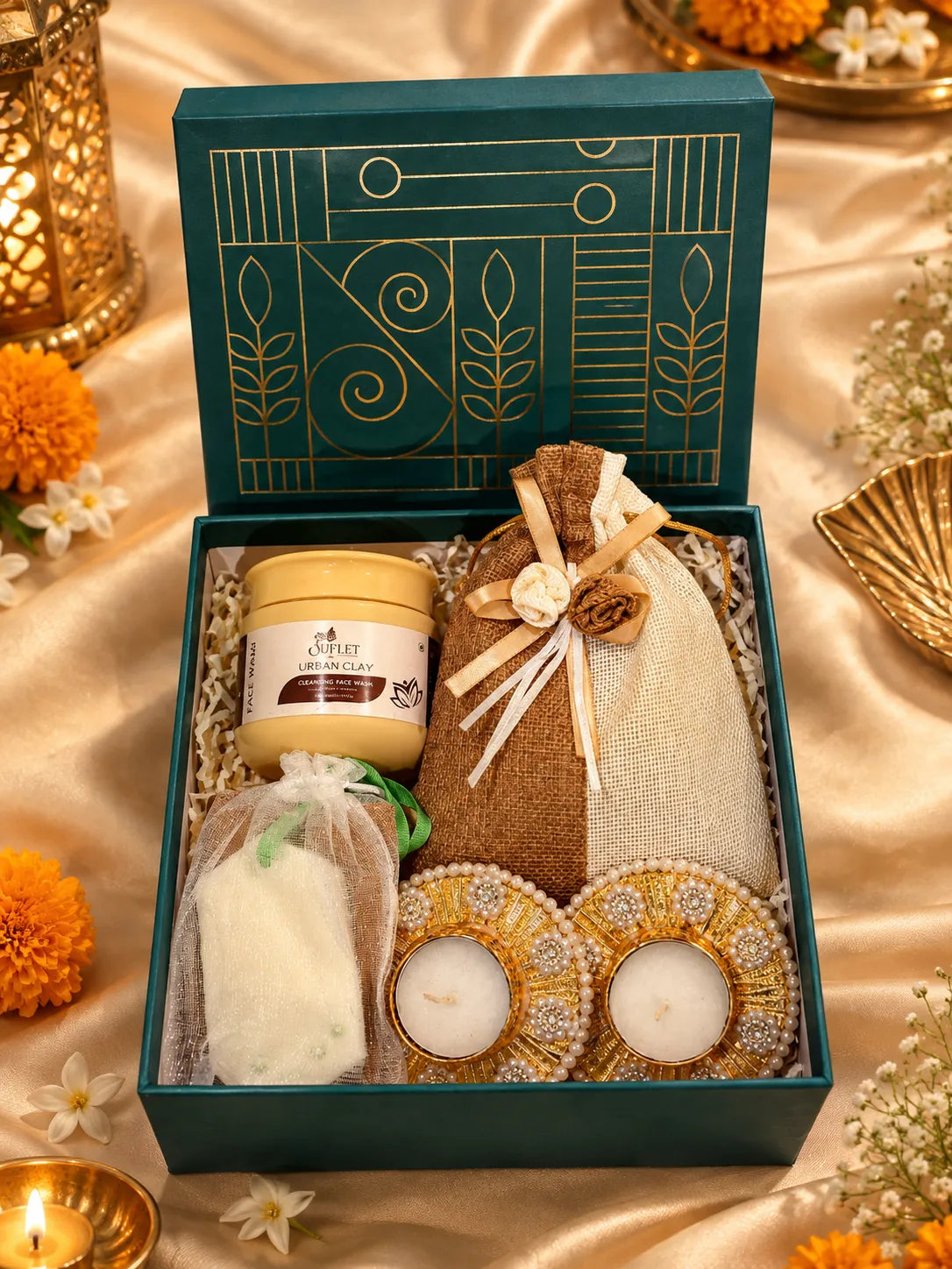 Light & Love Diwali Hamper with Chocolates, Diyas & Self-Care