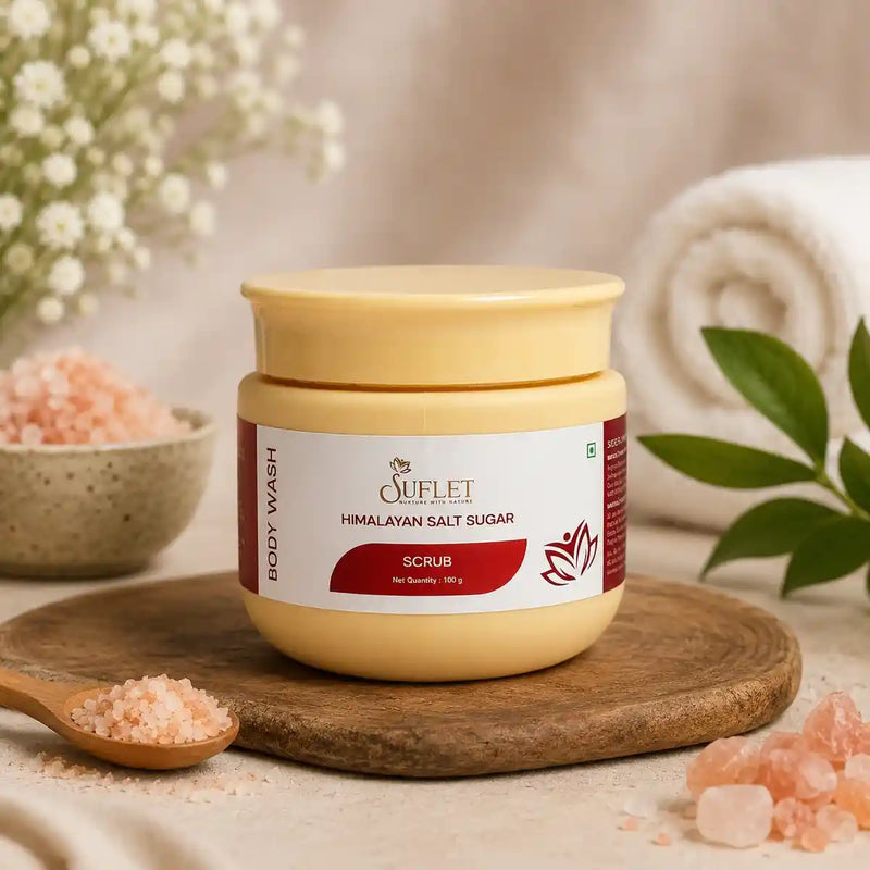 Suflet body scrub for exfoliating the skin