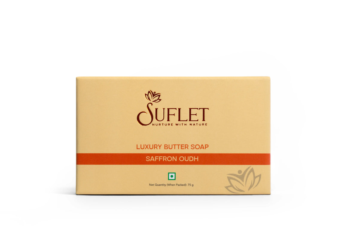 Suflet Luxury Butter Soap - Saffron Oudh